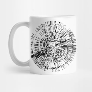 Aphex Twin Collapse EP Album White Design Mug